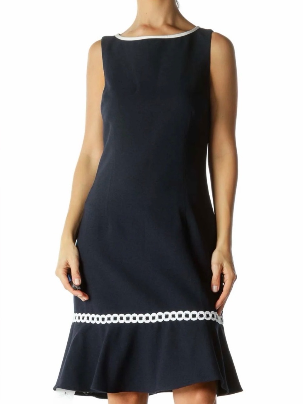 Karl Lagerfeld Navy Sleeveless Mini Dress Like New